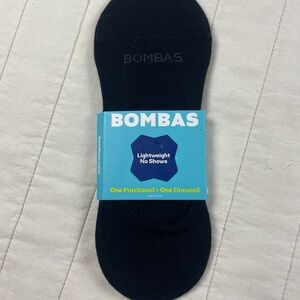 Bombas Unisex Black No Show Socks